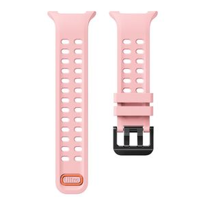 Samsung Galaxy Watch9/8/8 Classic silikon klokkerem med dobbel spenne - Rosa