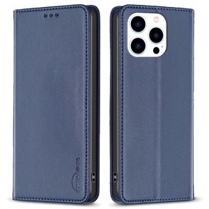 BINFEN COLOR iPhone 16 Pro Lommeboketui Kortholder – Blå