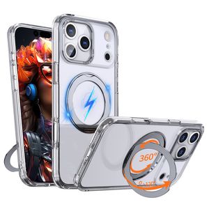 iPhone 18 Pro Max/17 Pro Max MagSafe Skal med Ringstativ - Transparent