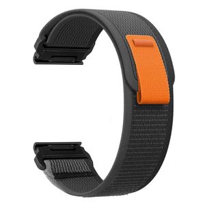 Garmin Fenix/Quatix/Instinct/Descent osv. Nylon Urrem - Grå