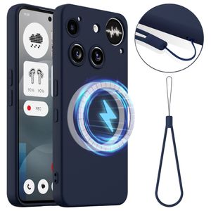 Nothing Phone (3) 5G Liquid Silicone MagSafe Compatible Case - Dark Blue