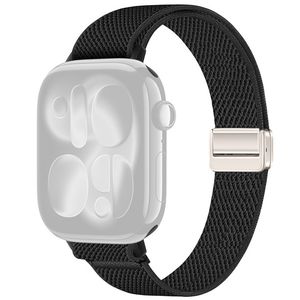 Apple Watch 42/41/40/38mm Smalt Klockarmband i Nylon - Svart