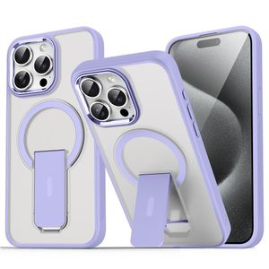 iPhone 14 Pro Max Kuori MagSafe-yhteensopiva Jalustalla – Vaaleanvioletti