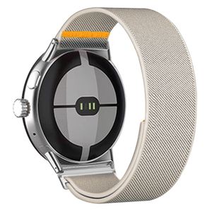 Google Pixel Watch 3 45 mm Kellonranneke, Nylon - beige