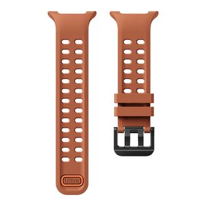 Samsung Galaxy Watch9/8/8 Classic silikon klokkerem med dobbel spenne - Brun