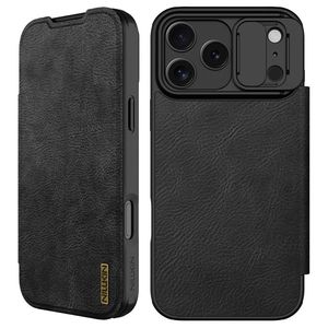 NILLKIN iPhone 18 Pro/17 Pro Kotelo Korttipaikoilla PU-nahka – Musta