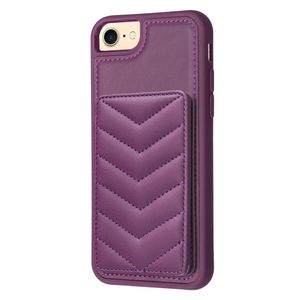 iPhone 6/6s/7/8/SE 2020/2022 Skal med Stativ - Mörklila