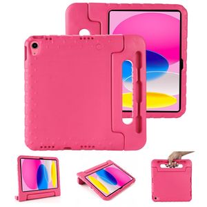 iPad A16 11" 2025/10.9" 2024 EVA-cover med standfunktion og bærehåndtag - Lyserød