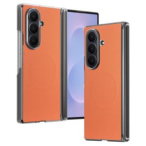 Samsung Galaxy Z Fold8 Ultra MagSafe Kuori PU-nahkaa - Ruskea