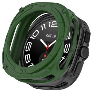 Samsung Galaxy Watch Ultra2 47mm Armor Mecha Støtsikkert Deksel - Grønn