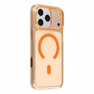 JAUCASE iPhone 18 Pro Max/17 Pro Max MagSafe Kuori - Läpinäkyvä/oranssi