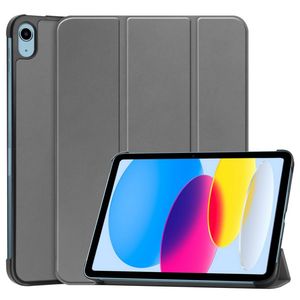 iPad A16 11" 2025/10.9" 2024 Tri-fold flip cover i kunstlæder - Grå