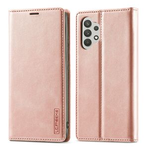 LC.IMEEKE Samsung Galaxy A32 4G Lompakkokotelo - Ruusu kultaa