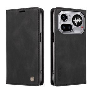 YIKATU Nothing Phone (4a) Pro Lommeboketui PU-lær - Svart