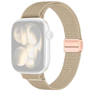 Apple Watch 42/41/40/38mm Smalt Klockarmband i Nylon - Beige