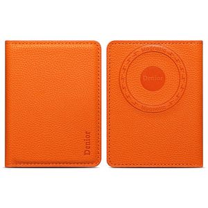 DENIOR MagSafe Wallet Magnetisk Kortholder for Mobiltelefon - Oransje
