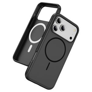 iPhone 18 Pro Max/17 Pro Max-deksel MagSafe-kompatibelt – svart