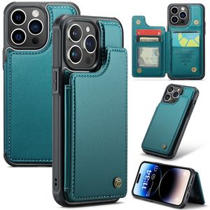 CASEME C22 iPhone 14 Pro Pungcover RFID-blokerende – Grøn