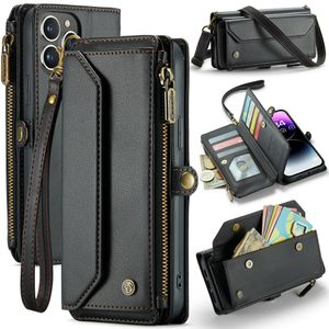 CASEME iPhone 14 Pro Max Wallet Case RFID Blocking Stand - Black