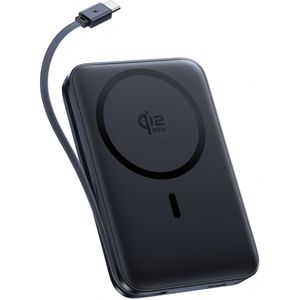 Baseus PicoGo AM61 langaton varavirtalähde 10000mAh, 45W USB-C-kaapelilla – musta
