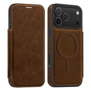 iPhone 18 Pro Max/17 Pro Max MagSafe Lompakkokotelo - Tummanruskea