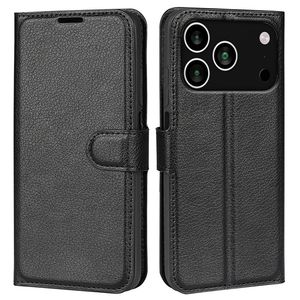 iPhone 18 Pro Max/17 Pro Max Lompakkokotelo PU-nahkaa - Musta