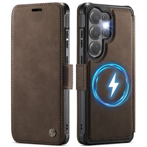 CASEME 053  Samsung Galaxy S26 Ultra  Flip Cover MagSafe RFID-blokerende - Brun