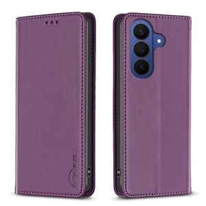 Samsung Galaxy A37 5G BF18 Plånboksfodral Stativ Korthållare - Mörklila