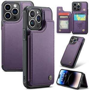 CASEME iPhone 14 Pro Plånboksskal C22 RFID-blockerande - Lila