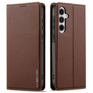 LC.IMEEKE Samsung Galaxy S25 FE Plånboksfodral - Brun