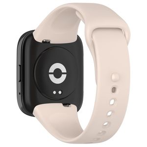 Xiaomi Redmi Watch 3 Lite / Watch 3 Active Silikoniranneke Kellolle - Valkoinen