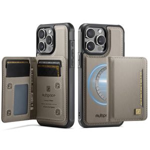 AUTSPACE iPhone 12 Pro Max Deksel med Kortspor - Grå