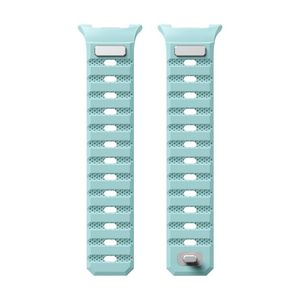 Samsung Galaxy Watch9/9 Classic/8/8 Classic Magnetisk silikon klokkerem - Lys cyan