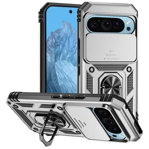 Google Pixel 10 Pro / 10 / 9 / 9 Pro Kuori Jalusta - Hopea