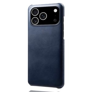 iPhone 18 Pro/17 Pro Kuori PU-nahkaa - Sininen