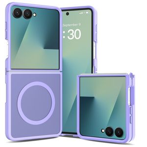 Samsung Galaxy Z Flip8 MagSafe kuori akryylitakalla - Violetti