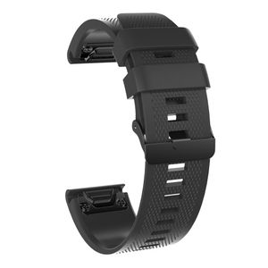 Garmin Fenix 5X/5X Plus/3/3 HR kellonranneke mustalla soljella - musta