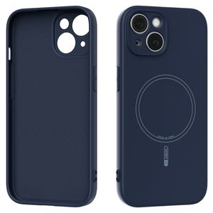 ABEEL iPhone 15 MagSafe Liquid Silicone Case - Dark blue