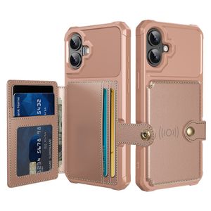 iPhone 16 Plus Case with 5 Card slots - Pink