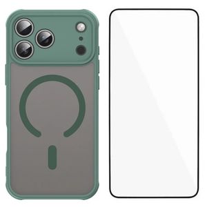 iPhone 18 Pro Max MagSafe -kuori näytönsuojalla - vihreä