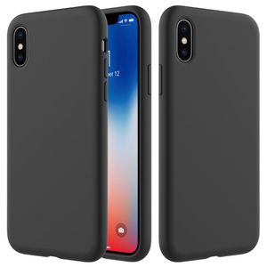 iPhone XS Max Cover Liquid Silicone - Sort