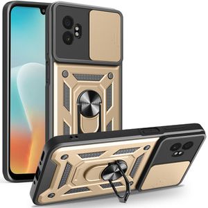 Samsung Galaxy XCover7 Pro deksel med ringholder - Gull
