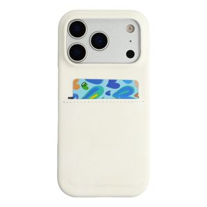 iPhone 18 Pro/17 Pro Kuori korttitaskulla - Valkoinen