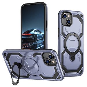 iPhone 13 Case Magnetic Ring Kickstand - Light Blue