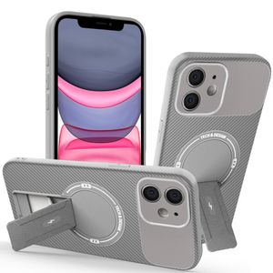 iPhone 11 Hybridcover med Stativ - Grå