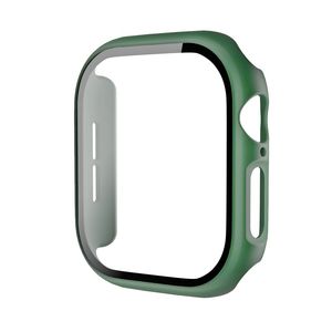 Apple Watch 12 42mm  Cover med skærmbeskyttelse i hærdet glas - Armégrøn