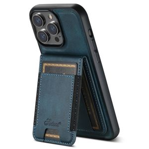SUTENI H17 iPhone 13 Pro Lompakkokuori MagSafe Kortin Haltijalla – Sininen