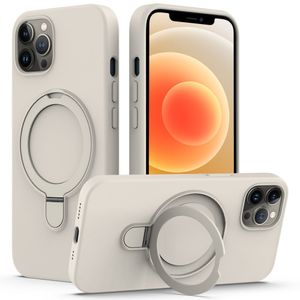 iPhone 12 Pro Max MagSafe Kuori Puhelimen sormusteline – Antiikinvalkoinen