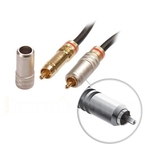 Ljudkabel, S/PDIF(RCA) ha-ha, 75ohm, coaxial, guldpläterad 2m