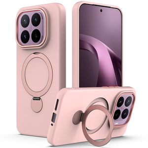 Xiaomi 17T Pro MagSafe-kuori rengasjalustalla - Vaaleanpunainen